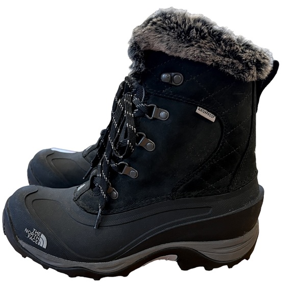 North Face waterproof fur lined boots
